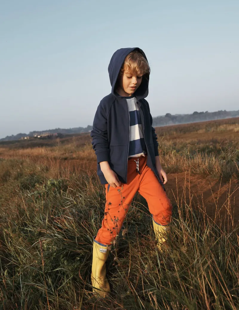 Sweatshirts & Hoodies | Tops, T-Shirts & Polos-Boden Rainbow Zip-Up Hoodie-Starboard Blue Sun Back StarboardBlueSunBack