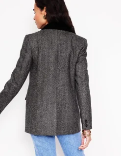 Blazers | Jackets & Coats-Boden Relaxed Wool Blazer- Herringbone