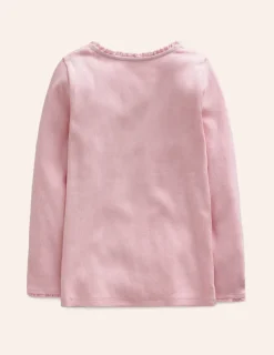 Tops & T-Shirts-Boden Ribbed Long Sleeve T-Shirt-French Pink FrenchPink