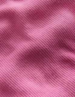 Tops & T-Shirts-Boden Ribbed Short Sleeve T-Shirt-Strawberry Ice StrawberryIce
