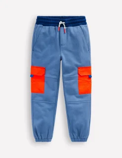 Joggers & Sweatpants-Boden Ripstop Cargo Joggers-Robot Blue RobotBlue
