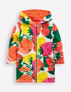 Swimwear & Beachwear-Boden Romie Towelling Zip Throw-On-Multi Giant Fruit MultiGiantFruit