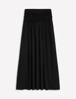 Skirts-Boden Rosaline Jersey Skirt- Black