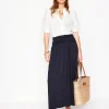 Skirts-Boden Rosaline Jersey Skirt- Navy