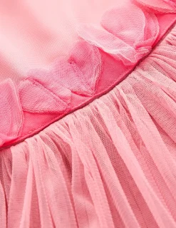 Dresses-Boden Ruffle Hem Tulle Dress-Vintage Pink VintagePink