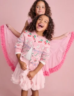 Dresses-Boden Ruffle Hem Tulle Dress-Vintage Pink VintagePink