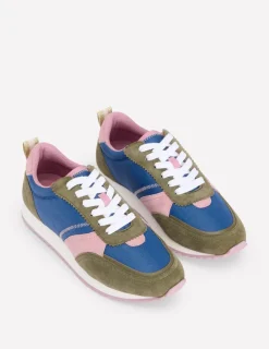 Flats | Nightwear & Lougewear-Boden Runner Sneakers-Blue Colourblock BlueColourblock