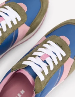 Flats | Nightwear & Lougewear-Boden Runner Sneakers-Blue Colourblock BlueColourblock