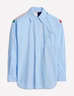 Shirts | Tops & Blouses-Boden Sadie Relaxed Cotton Shirt-Multi, Heart Spectrum Multi,HeartSpectrum