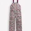 Coats & Jackets-Boden Salopette Waterproof Trousers-Glacier Blue Winter Floral GlacierBlueWinterFloral