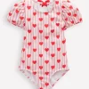 Swimwear & Beachwear-Boden Sandy Puff Sleeve Swimsuit-Bubblegum Pink Heart Stripe BubblegumPinkHeartStripe