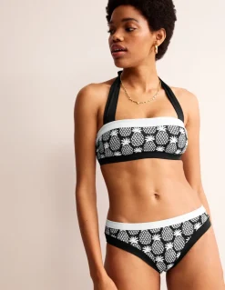 Swimwear-Boden Santorini Bikini Bottoms-Black, Pineapple Geo Black,PineappleGeo