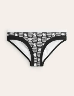 Swimwear-Boden Santorini Bikini Bottoms-Black, Pineapple Geo Black,PineappleGeo