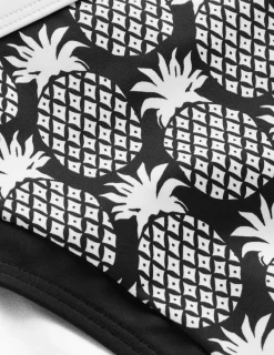 Swimwear-Boden Santorini Bikini Bottoms-Black, Pineapple Geo Black,PineappleGeo