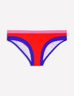 Swimwear-Boden Santorini Bikini Bottoms-Fire colourblock Firecolourblock