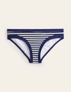 Swimwear-Boden Santorini Bikini Bottoms-Navy/ Ivory Stripe Navy/IvoryStripe