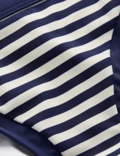 Swimwear-Boden Santorini Bikini Bottoms-Navy/ Ivory Stripe Navy/IvoryStripe
