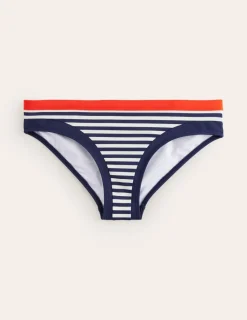 Swimwear-Boden Santorini Bikini Bottoms-Red, Navy Stripe Red,NavyStripe