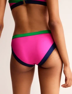 Swimwear-Boden Santorini Bikini Bottoms-Super Pink Colourblock SuperPinkColourblock