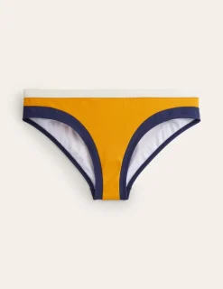 Swimwear-Boden Santorini Bikini Bottoms-Saffron Yellow Colourblock SaffronYellowColourblock