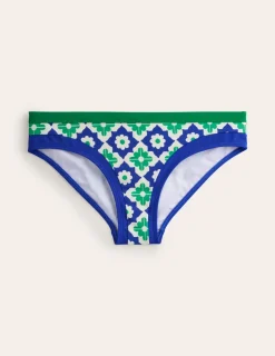 Swimwear-Boden Santorini Bikini Bottoms-Surf The Web, Geometric Stamp SurfTheWeb,GeometricStamp