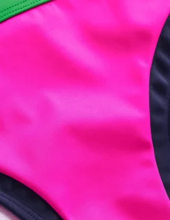 Swimwear-Boden Santorini Bikini Bottoms-Super Pink Colourblock SuperPinkColourblock
