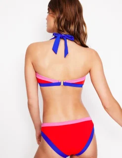 Swimwear-Boden Santorini Bikini Top-Fire Red Colourblock FireRedColourblock