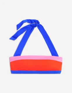 Swimwear-Boden Santorini Bikini Top-Fire Red Colourblock FireRedColourblock