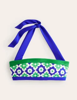Swimwear-Boden Santorini Bikini Top-Surf The Web, Geometric Stamp SurfTheWeb,GeometricStamp