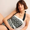 Swimwear-Boden Santorini Halterneck Swimsuit-Black, Pineapple Geo Black,PineappleGeo