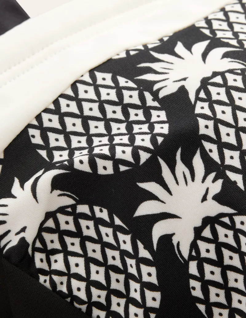 Swimwear-Boden Santorini Tankini Top-Black, Pineapple Geo Black,PineappleGeo