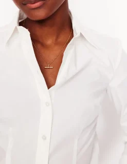 Tops & Blouses | Shirts-Boden Saskia Stretch Cotton Shirt- White