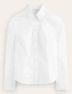 Tops & Blouses | Shirts-Boden Saskia Stretch Cotton Shirt- White