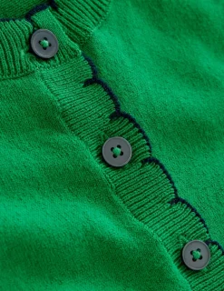 Dresses & Jumpsuits | Short-Boden Scallop Henley Knitted Dress-Rich Emerald RichEmerald