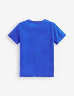 Tops, T-Shirts & Polos-Boden Short Sleeve Bouclé T-shirt-Kingfisher Blue Space KingfisherBlueSpace