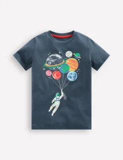Tops, T-Shirts & Polos-Boden Short Sleeve GITD T-shirt-Robot Blue Spaceman Planets RobotBlueSpacemanPlanets