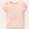 Tops & T-Shirts-Boden Short Sleeve Pointelle Top-Provence Dusty Pink ProvenceDustyPink