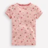 Tops & T-Shirts-Boden Short Sleeve Pointelle Top-Chalk Pink Rosebud ChalkPinkRosebud