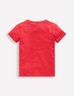 Tops, T-Shirts & Polos-Boden Short Sleeve Printed T-Shirt-Cherry Tomato Red Dogs CherryTomatoRedDogs