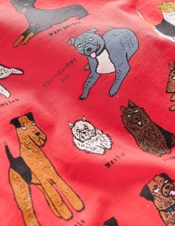 Tops, T-Shirts & Polos-Boden Short Sleeve Printed T-Shirt-Cherry Tomato Red Dogs CherryTomatoRedDogs