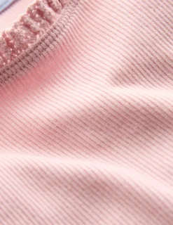Tops & T-Shirts-Boden Short Sleeve Ribbed T-Shirt-French Pink FrenchPink