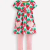 Tunics | Tops & T-Shirts-Boden Short-sleeved print tunic set-Misty Blue Strawberry MistyBlueStrawberry