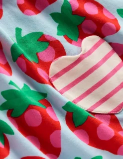 Tunics | Tops & T-Shirts-Boden Short-sleeved print tunic set-Misty Blue Strawberry MistyBlueStrawberry