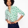 Shirts | Tops & Blouses-Boden Sienna Cotton Shirt-Ivory, Janet And Friends Ivory,JanetAndFriends