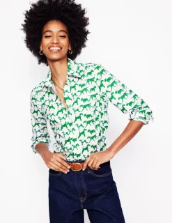 Shirts | Tops & Blouses-Boden Sienna Cotton Shirt-Ivory, Janet And Friends Ivory,JanetAndFriends