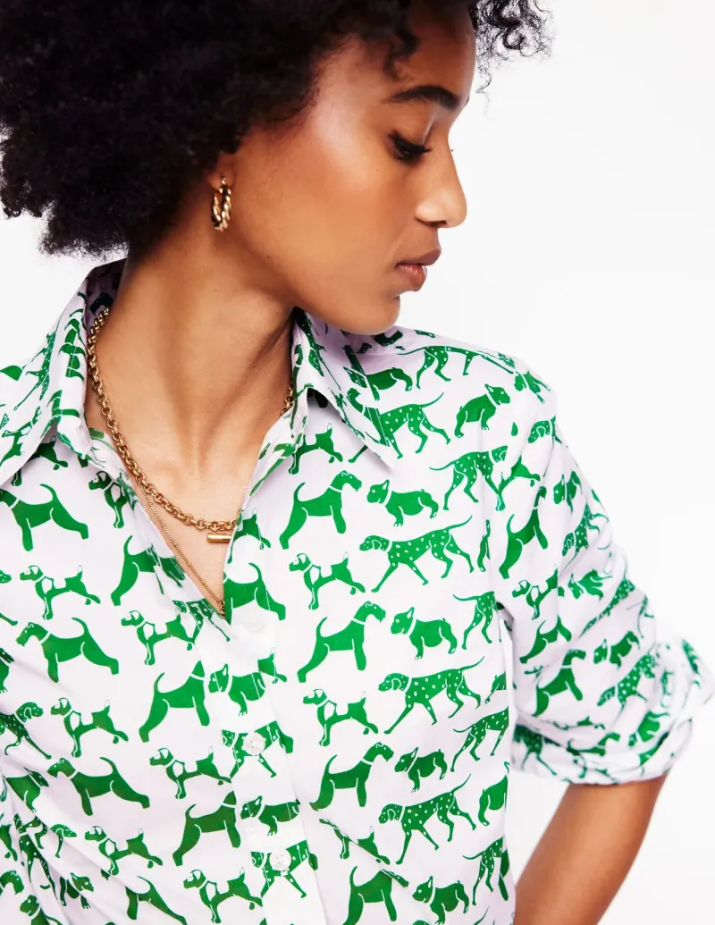 Shirts | Tops & Blouses-Boden Sienna Cotton Shirt-Ivory, Janet And Friends Ivory,JanetAndFriends