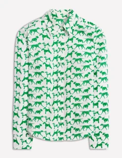 Shirts | Tops & Blouses-Boden Sienna Cotton Shirt-Ivory, Janet And Friends Ivory,JanetAndFriends