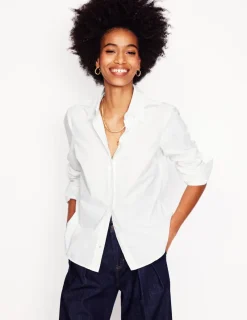 Tops & Blouses | Shirts-Boden Sienna Cotton Shirt- White