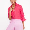 Shirts | Tops & Blouses-Boden Sienna Linen Shirt-Camelia Pink CameliaPink