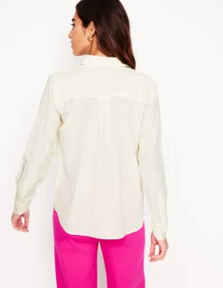 Tops & Blouses | Shirts-Boden Sienna Silk Shirt- Ivory